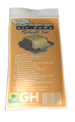 Rebuild Kit For Dual Diaphragm Air Pump