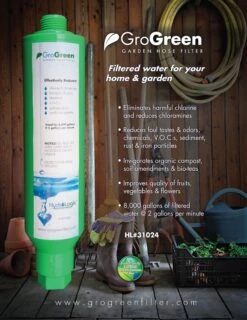HydroLogic GroGreen Garden Hose Filter -Gardening Care Shop 158 gro green postcard