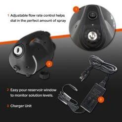 XPOWER F-35B ULV Cold Fogger Battery Powered Rechargeable Cordless Sprayer -Gardening Care Shop 3 f 35b fogger featrures1
