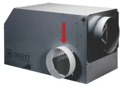 Quest Supply Air Duct Collar For Overhead Style Dehumidifier