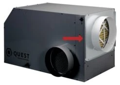 Quest Return Air Duct Collar For Overhead Style Dehumidifier