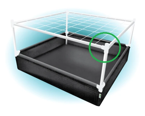 4-way PVC Fitting - 3/4" 3 4-way PVC Fitting - 3/4"