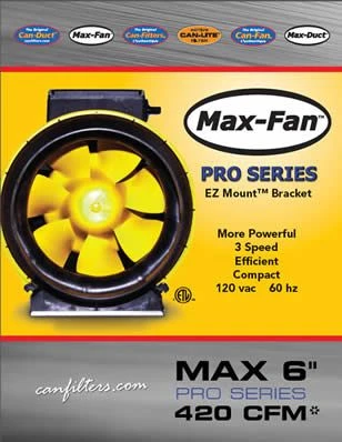 Can-Fan Max-Fan Pro Series 6 In - 420 CFM 4 Can-Fan Max-Fan Pro Series 6 In - 420 CFM - Image 2