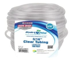 Clear Vinyl Air-Line Tubing - 3/16 In ID - 1/4 In OD - Per Foot