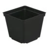 Black Square Pot 3.5in X 3.5in X 3in -Gardening Care Shop 724042 01
