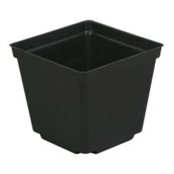 Black Square Pot 3.5in X 3.5in X 3in