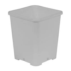 Gro Pro Premium White Square Pot 7 In X 7 In X 9 In