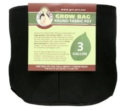 Gro Pro Premium Round Fabric Pot 3 Gal