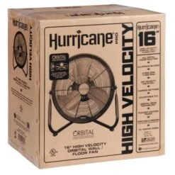 Hurricane Pro Heavy Duty Orbital Wall / Floor Fan 16 In -Gardening Care Shop 736491 03