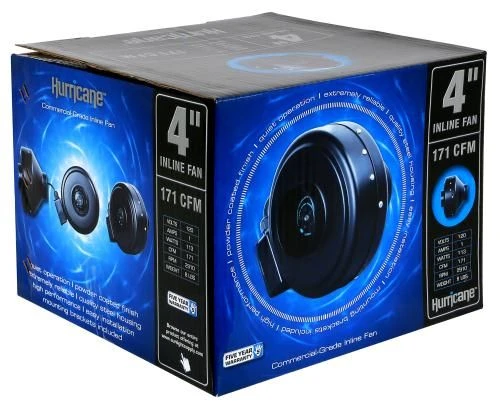 Hurricane Inline Fan 4 In 171 CFM 4 Hurricane Inline Fan 4 In 171 CFM - Image 2