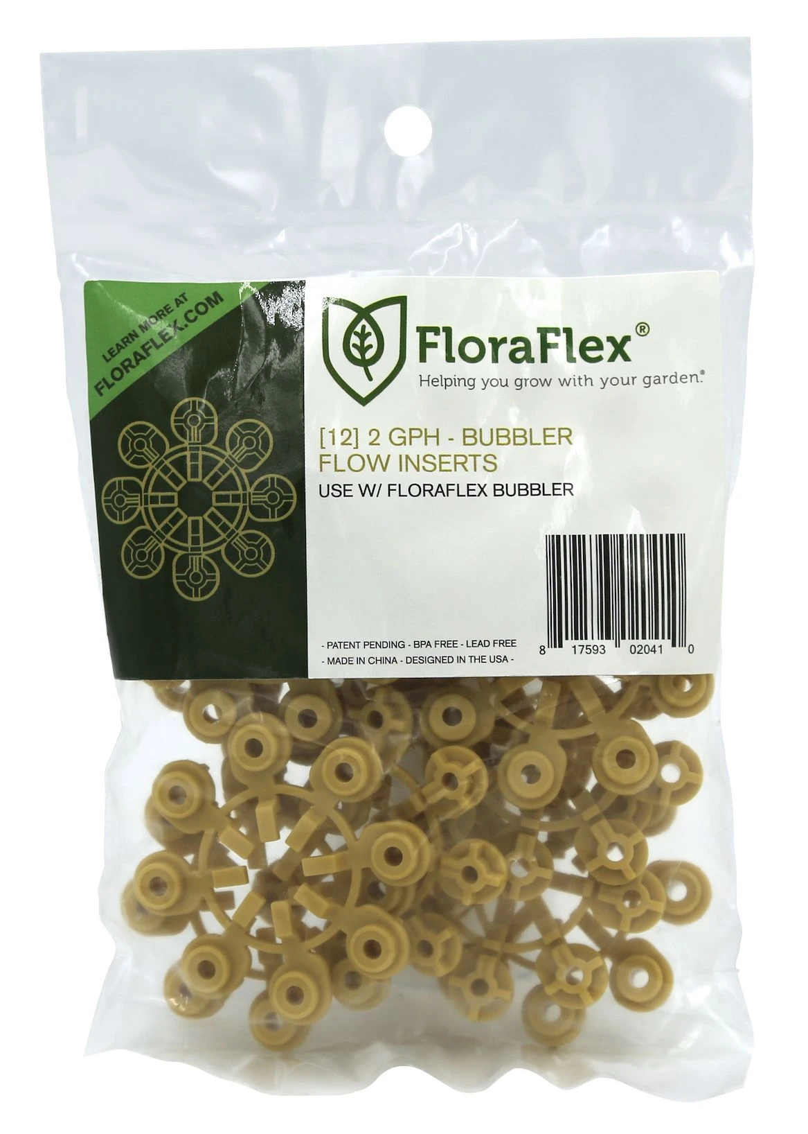 FloraFlex Bubbler Flow Insert - 2 GPH YELLOW (pack Of 12) 3 FloraFlex Bubbler Flow Insert - 2 GPH YELLOW (pack Of 12)