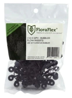 FloraFlex Bubbler Flow Insert - 6 GPH BLACK (pack Of 12)