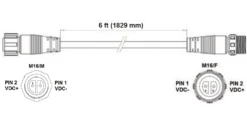 Fluence Light Bar DC Extender For SPYDRx & SPYDRx PLUS - 6'