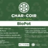 Char Coir BioPot - 3 Liter / 2 Gallon -Gardening Care Shop biopot 3l
