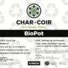Char Coir BioPot - 4 In / 1/2 Gallon -Gardening Care Shop biopot 4in