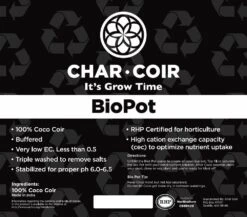 Char Coir BioPot - 8 Liter / 4 Gallon