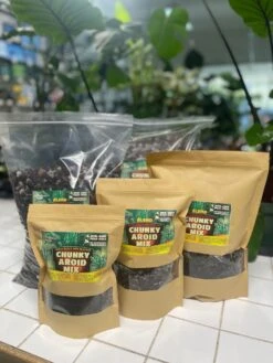 CHUNKY Aroid Mix - 1 Gallon -Gardening Care Shop chunky aroid mix group