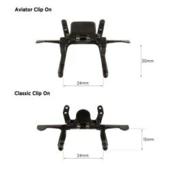 Method Seven Classic Blurple LED Clip-On Glasses -Gardening Care Shop clip on measurements 5