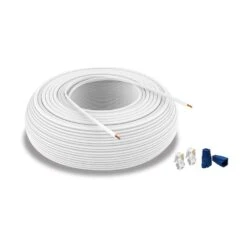 TrolMaster Hydro-X 500ft RJ12 White Cable Roll W/ 100x Connector And Connector Covers (ECS-500)