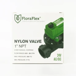 FloraFlex Nylon Solenoid Valve 2.0 - 1 In -Gardening Care Shop ff 1inch nylon valve 5