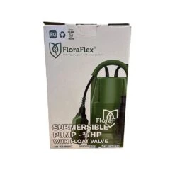 FloraFlex Submersible Pump 3/4 HP W/Float Switch -Gardening Care Shop floraflex submersible pump 34 float valve 4