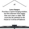Fluence Mount For SPYDR 2 Fixtures - Lance Hangers (pair) -Gardening Care Shop fluence lance hangers 1