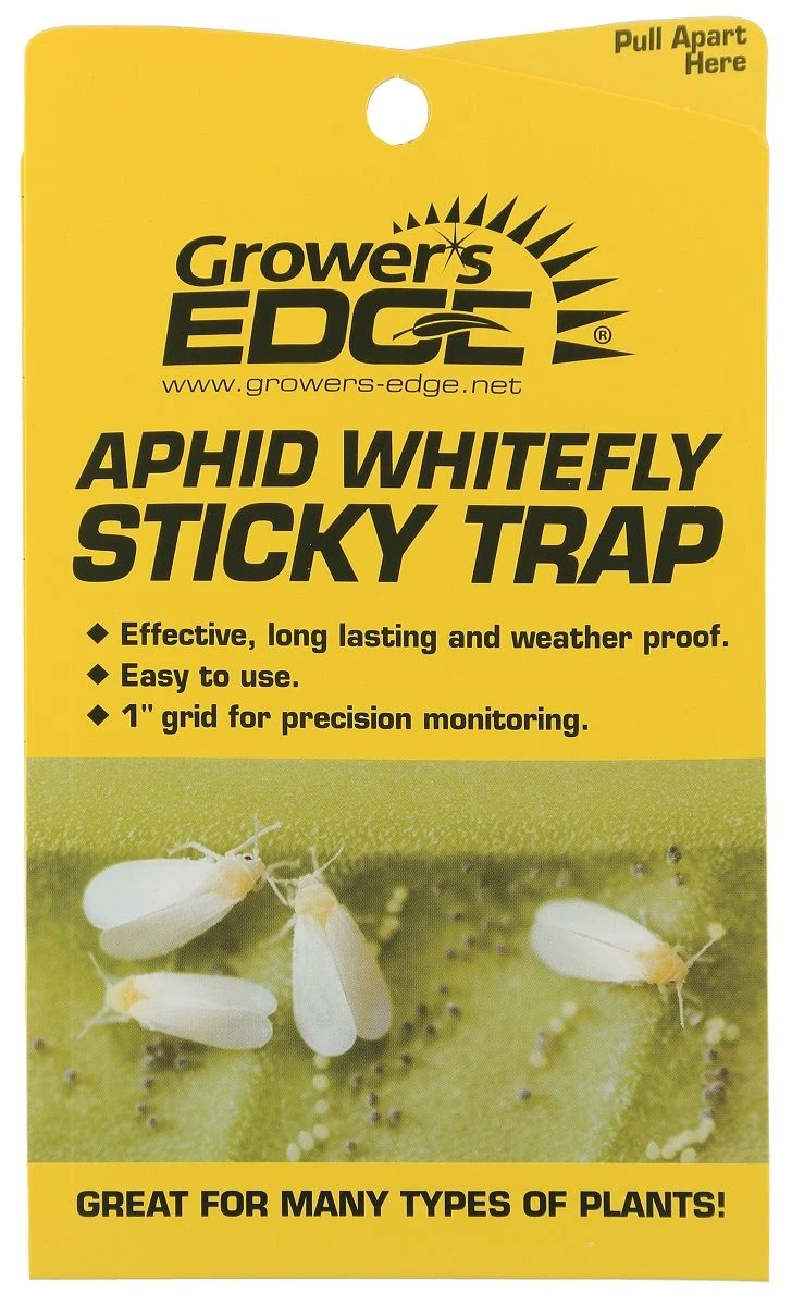 Grower's Edge Aphid Whitefly Sticky Trap 5/Pack 3 Grower's Edge Aphid Whitefly Sticky Trap 5/Pack
