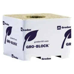 Gro Block Improved GR7,5 - 4x4x3.1" W/ Hole - Strip Of 6 -Gardening Care Shop hgc713017 02