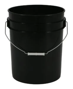 Black Plastic Bucket 5 Gallon