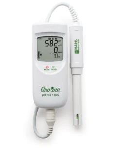 GroLine Waterproof Portable PH/EC/TDS/Temperature Meter