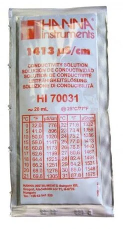 Hanna 1413 MS/cm Calibration Solution - 20ml Sachet