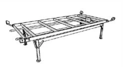 4ft X 8ft / 4ft X 4ft Low Tide Bottom Mount For Rolling Bench System (set Of 4) -Gardening Care Shop lt mount 3