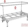 4ft X 8ft Low Tide Trellis Top Rack For Rolling Bench System -Gardening Care Shop lt trellis top rack 1a