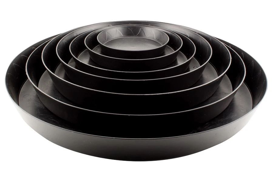 Heavy Duty Black Saucer W/ Tall Sides - 25 In 4 Heavy Duty Black Saucer W/ Tall Sides - 25 In - Image 2