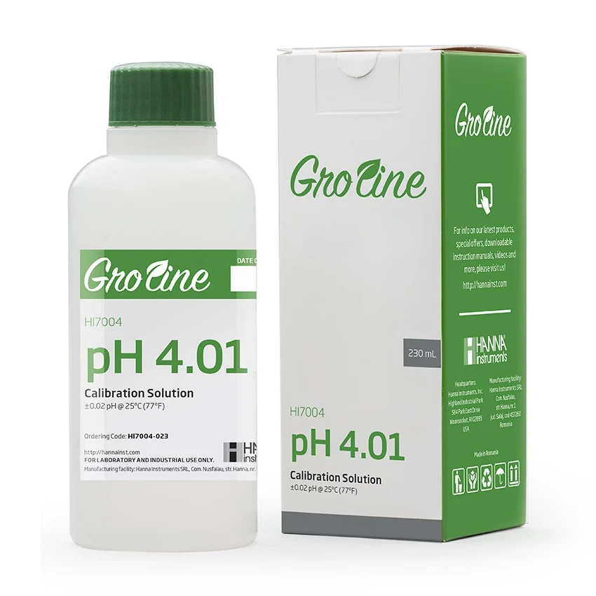 GroLine PH 4.01 Calibration Solution - 230ml 4 GroLine PH 4.01 Calibration Solution - 230ml - Image 2