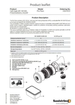 Sundstrom Pro Pack SR 100 M/L Respirator -Gardening Care Shop sund pro