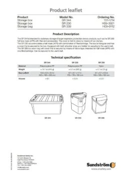 Sundstrom SR 230 Storage Box -Gardening Care Shop sund sr230