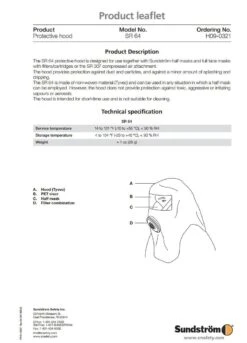 Sundstrom SR 64 Protective Hood -Gardening Care Shop sund sr64