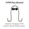 Fluence Mount For VYPR Fixtures - Pipe Brackets -Gardening Care Shop vypr pipe bracket mouseover 0